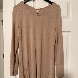 Soma camel colored long sleeved dress